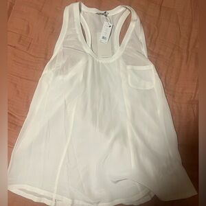 Joie white tank top and size Large